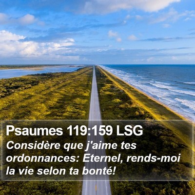 Psaumes 119:159 LSG Bible Verse Image