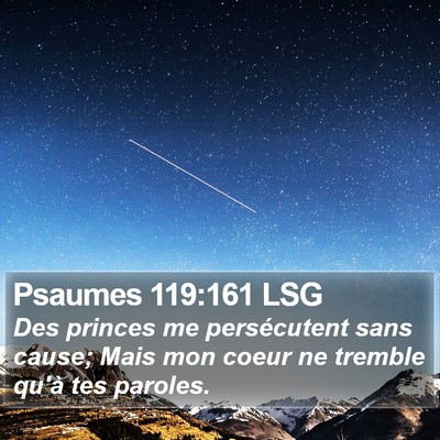 Psaumes 119:161 LSG Bible Verse Image