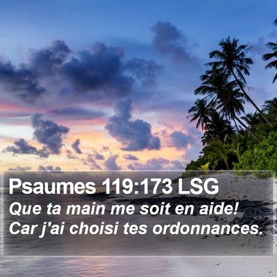 Psaumes 119:173 LSG Bible Verse Image