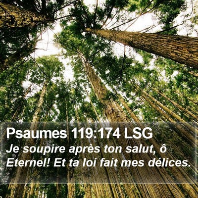 Psaumes 119:174 LSG Bible Verse Image