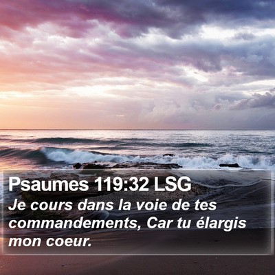 Psaumes 119:32 LSG Bible Verse Image