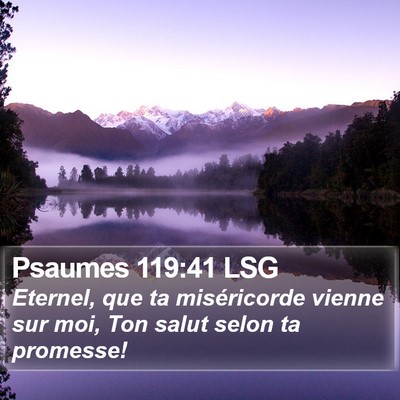 Psaumes 119:41 LSG Bible Verse Image