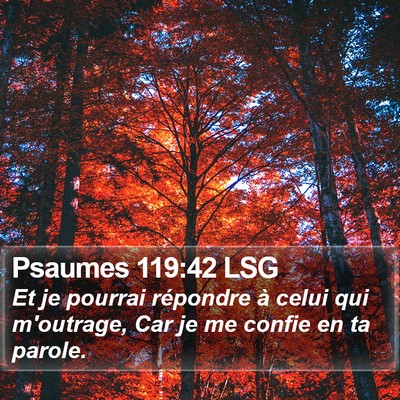 Psaumes 119:42 LSG Bible Verse Image