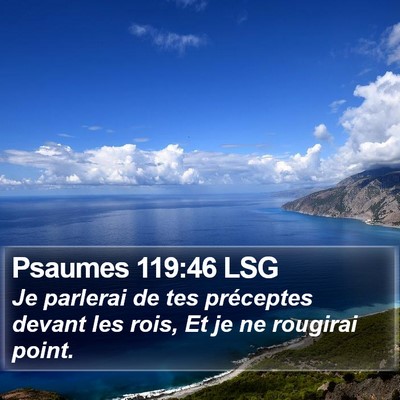 Psaumes 119:46 LSG Bible Verse Image