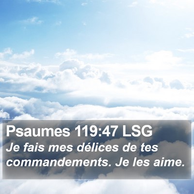 Psaumes 119:47 LSG Bible Verse Image