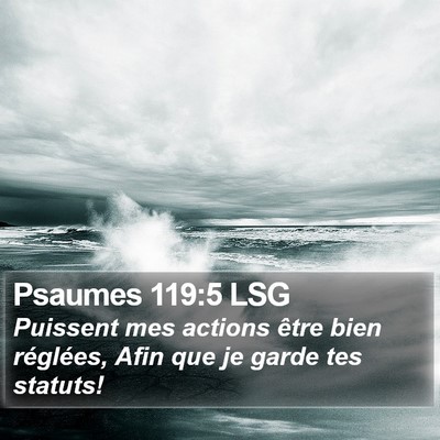 Psaumes 119:5 LSG Bible Verse Image