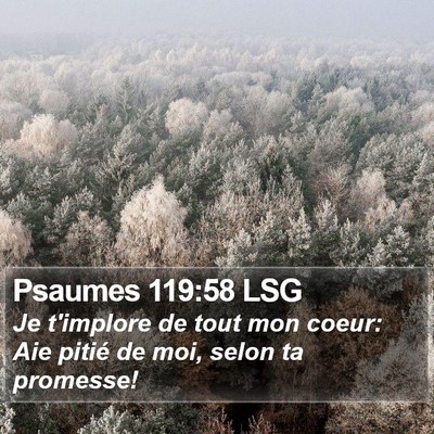 Psaumes 119:58 LSG Bible Verse Image