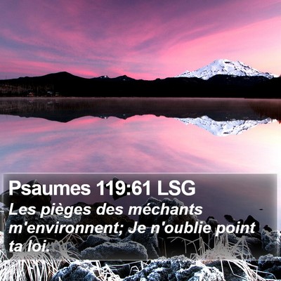 Psaumes 119:61 LSG Bible Verse Image