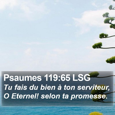 Psaumes 119:65 LSG Bible Verse Image
