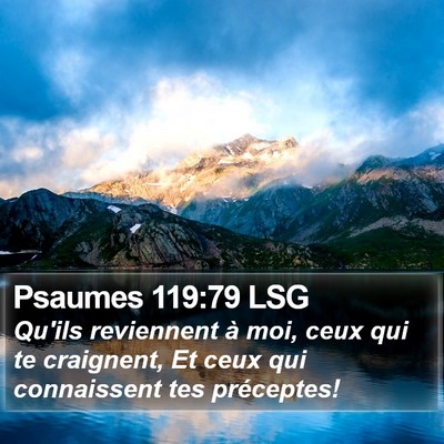 Psaumes 119:79 LSG Bible Verse Image