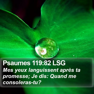 Psaumes 119:82 LSG Bible Verse Image