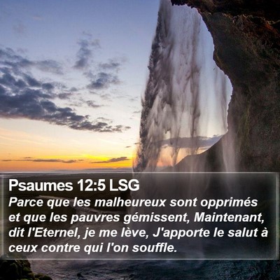 Psaumes 12:5 LSG Bible Verse Image