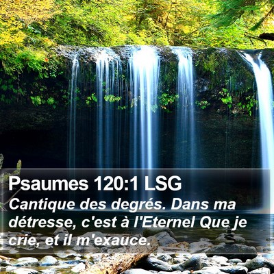 Psaumes 120:1 LSG Bible Verse Image