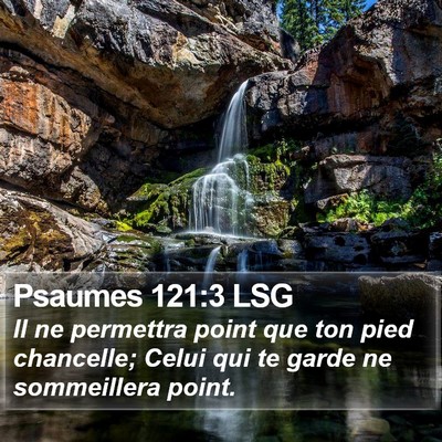 Psaumes 121:3 LSG Bible Verse Image