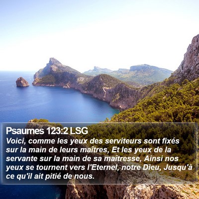 Psaumes 123:2 LSG Bible Verse Image