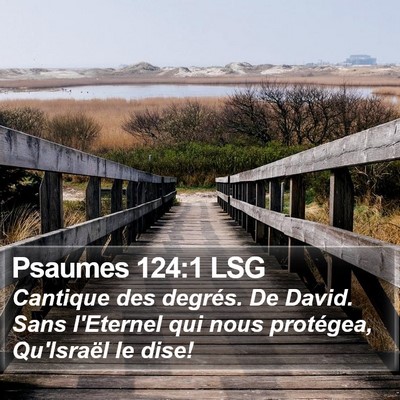 Psaumes 124:1 LSG Bible Verse Image