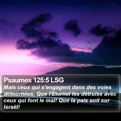 Psaumes 125:5 LSG Bible Verse Image