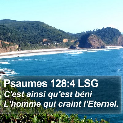 Psaumes 128:4 LSG Bible Verse Image