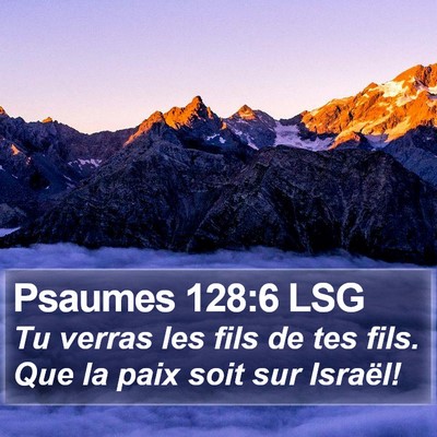 Psaumes 128:6 LSG Bible Verse Image