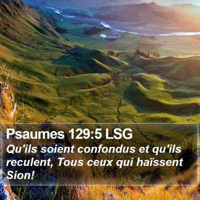 Psaumes 129:5 LSG Bible Verse Image