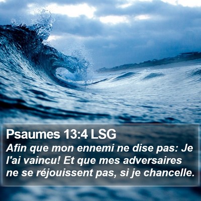 Psaumes 13:4 LSG Bible Verse Image