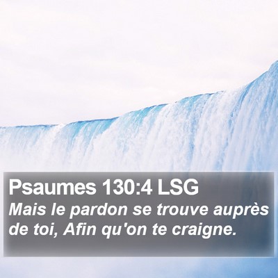 Psaumes 130:4 LSG Bible Verse Image