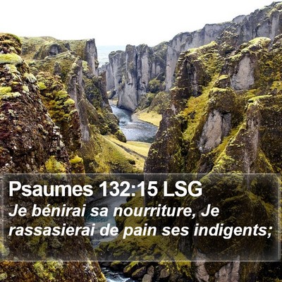 Psaumes 132:15 LSG Bible Verse Image