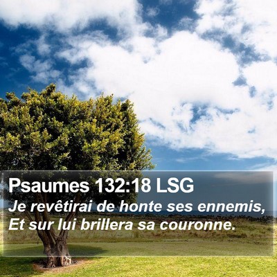 Psaumes 132:18 LSG Bible Verse Image