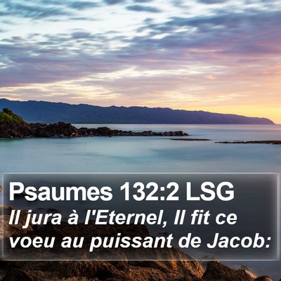 Psaumes 132:2 LSG Bible Verse Image