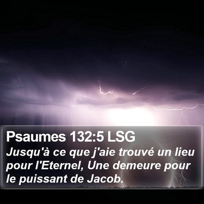 Psaumes 132:5 LSG Bible Verse Image