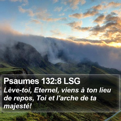 Psaumes 132:8 LSG Bible Verse Image