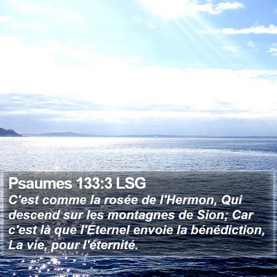 Psaumes 133:3 LSG Bible Verse Image