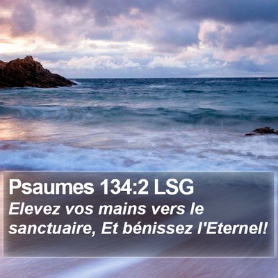 Psaumes 134:2 LSG Bible Verse Image