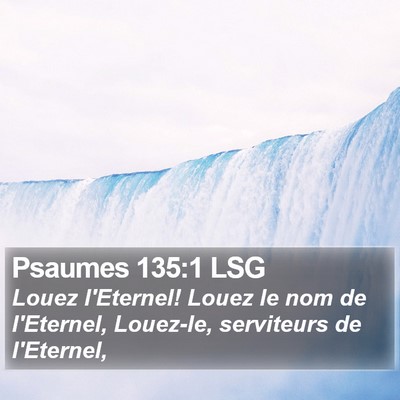 Psaumes 135:1 LSG Bible Verse Image