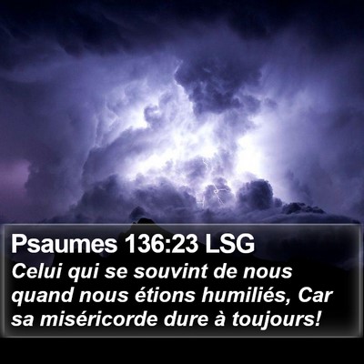 Psaumes 136:23 LSG Bible Verse Image