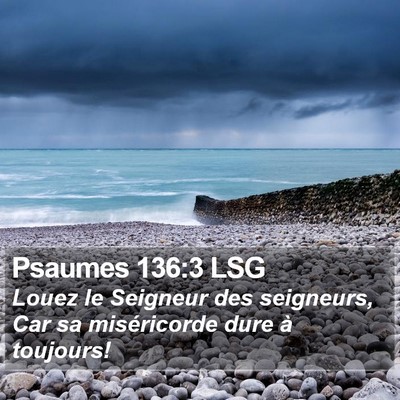 Psaumes 136:3 LSG Bible Verse Image