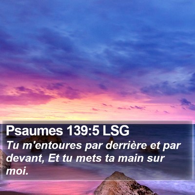 Psaumes 139:5 LSG Bible Verse Image