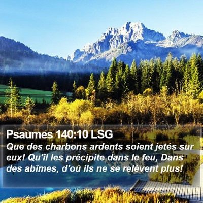 Psaumes 140:10 LSG Bible Verse Image