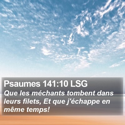 Psaumes 141:10 LSG Bible Verse Image