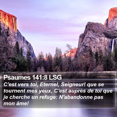 Psaumes 141:8 LSG Bible Verse Image