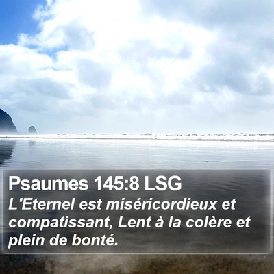 Psaumes 145:8 LSG Bible Verse Image
