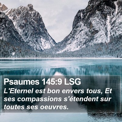 Psaumes 145:9 LSG Bible Verse Image