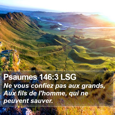 Psaumes 146:3 LSG Bible Verse Image
