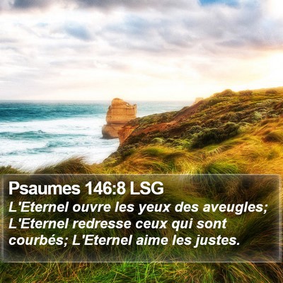 Psaumes 146:8 LSG Bible Verse Image