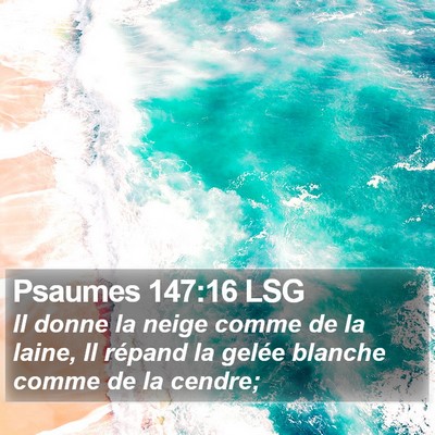 Psaumes 147:16 LSG Bible Verse Image