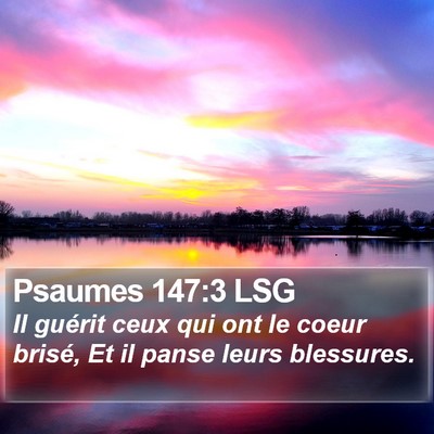 Psaumes 147:3 LSG Bible Verse Image