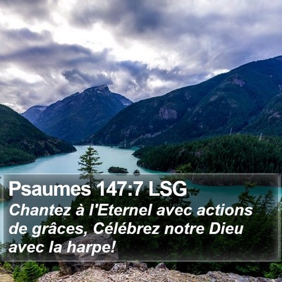 Psaumes 147:7 LSG Bible Verse Image