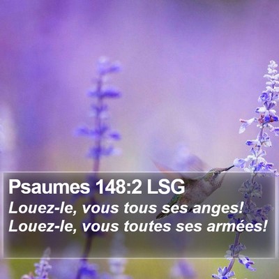 Psaumes 148:2 LSG Bible Verse Image