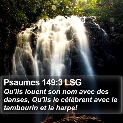Psaumes 149:3 LSG Bible Verse Image