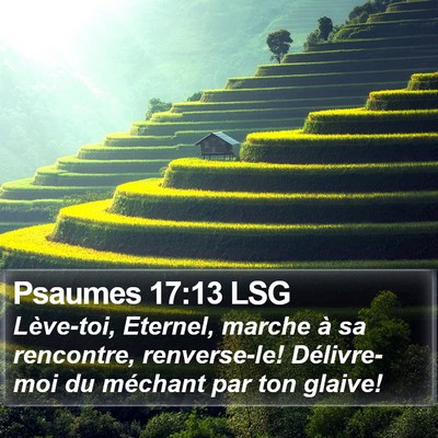 Psaumes 17:13 LSG Bible Verse Image